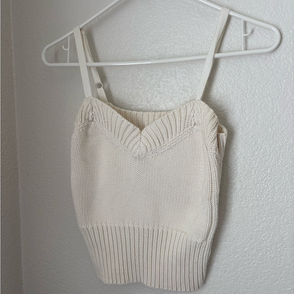 Moda International Cream Knit Camisole Top